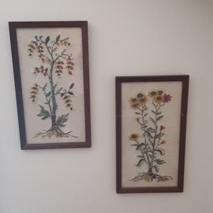 Vintage Framed Needlepoint Art